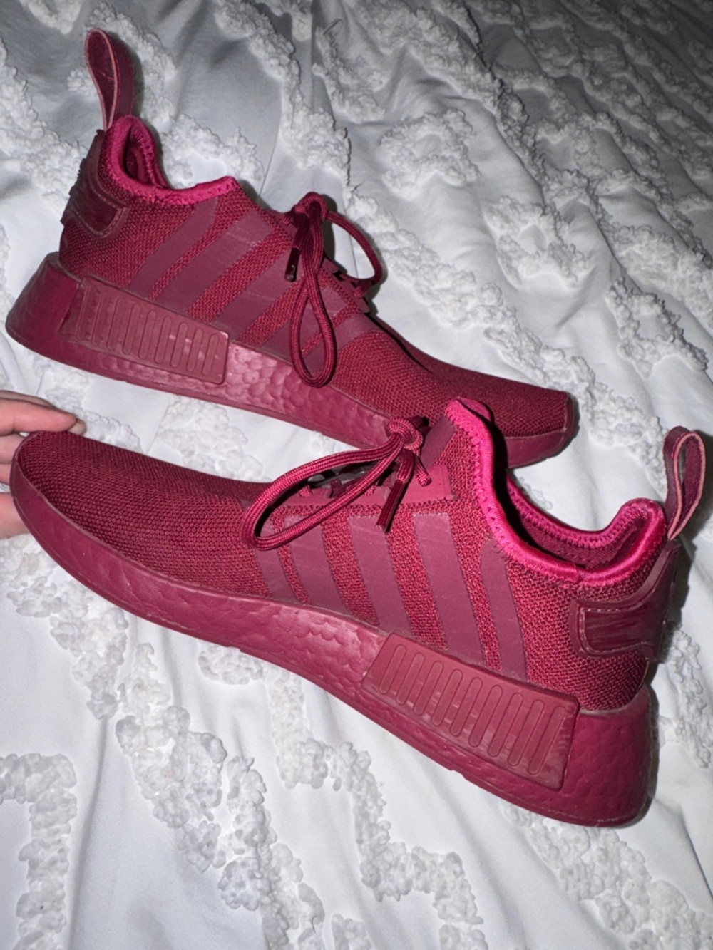 Women's Adidas Lightweight Burgundy Athletic Sneakers in decent shape - Picture 10 of 10
